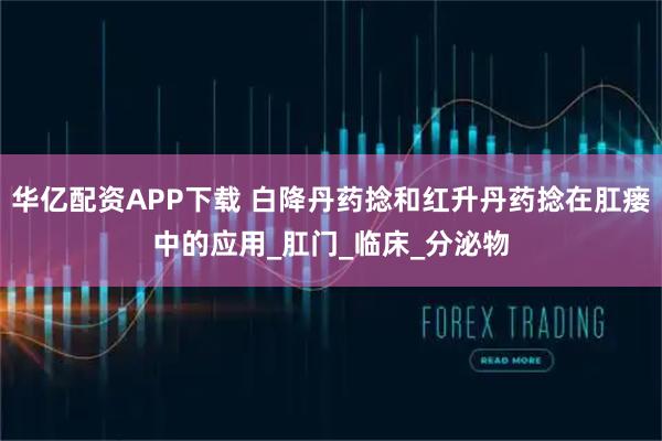 华亿配资APP下载 白降丹药捻和红升丹药捻在肛瘘中的应用_肛门_临床_分泌物